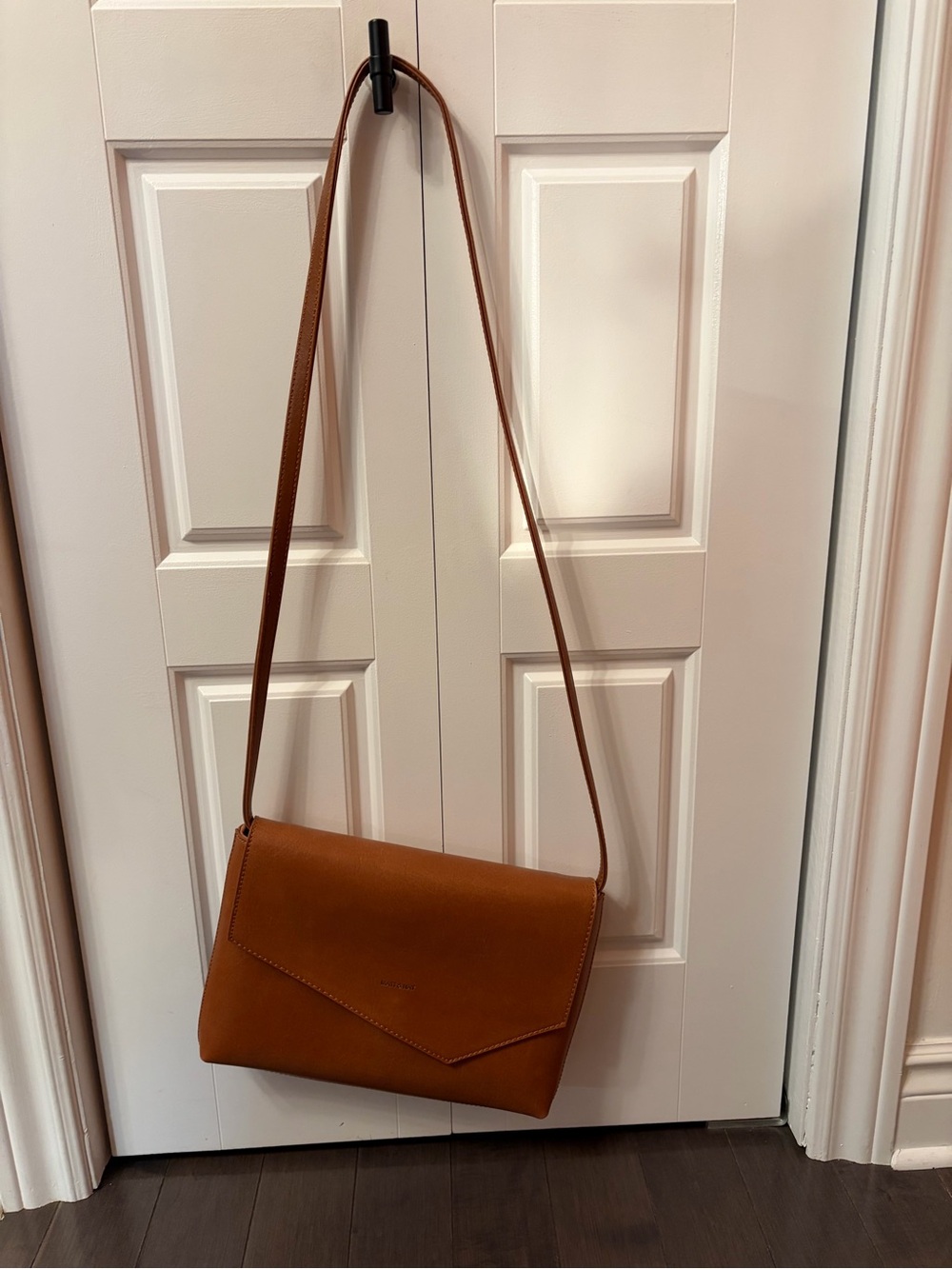 Matt and Nat Riya Vegan Leather Crossbody or Clutch Bag in Cognac Brown